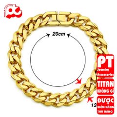 Lắc Tay Nam Titan Cao Cấp - Phong Cách Mạnh Mẽ, Bền Bỉ, Không Gỉ - Hợp Thời Trang và An Toàn cho Da
