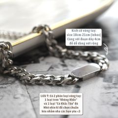 Vòng Tay Đôi Khắc Tên Yêu Cầu - Trang Sức Nam Nữ Lắc Ngắn, Quà Tặng Tình Yêu Độc Đáo Cho Bạn Trai Bạn Gái