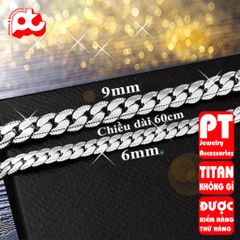 Dây Chuyền Titan Cao Cấp Nam - Thiết Kế Đẳng Cấp, Chống Gỉ Sét, Phong Cách Mạnh Mẽ, Phụ Kiện Thời Trang Nam Chính Hãng