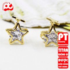 Bông Tai Nam Titan Cao Cấp - Phong Cách Nam Tính, Chống Gỉ, Sang Trọng, Quà Tặng Đặc Biệt - Thiết Kế Hiện Đại, An Toàn Cho Da