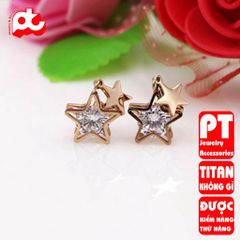 Bông Tai Nam Titan Cao Cấp - Phong Cách Nam Tính, Chống Gỉ, Sang Trọng, Quà Tặng Đặc Biệt - Thiết Kế Hiện Đại, An Toàn Cho Da