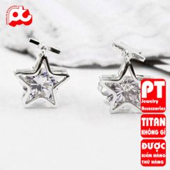 Bông Tai Nam Titan Cao Cấp - Phong Cách Nam Tính, Chống Gỉ, Sang Trọng, Quà Tặng Đặc Biệt - Thiết Kế Hiện Đại, An Toàn Cho Da