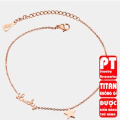 Lắc Chân Nữ Titan Cao Cấp - Phong Cách Thanh Lịch, Chống Gỉ, Nhiều Màu Sắc - Phụ Kiện Thời Trang Dành Cho Nữ