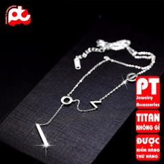 Dây chuyền nữ titan cao cấp thời trang - Thiết kế tinh tế, bền bỉ, chống gỉ, an toàn cho da - Phụ kiện sang trọng cho phái nữ