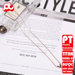 Dây Chuyền Nữ Titan Cao Cấp Sang Trọng - Thiết Kế Tinh Tế, Chống Gỉ, An Toàn Cho Da - Quà Tặng Tuyệt Vời Cho Phái Đẹp