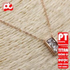 Dây Chuyền Nữ Titan Cao Cấp Sang Trọng - Phụ Kiện Thời Trang Đặc Biệt, Kháng Oxy Hóa, An Toàn Cho Da - Món Quà Ý Nghĩa