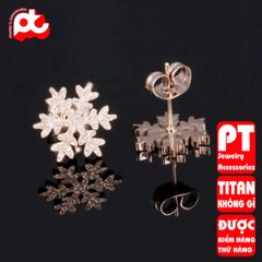 Bông Tai Nữ Titan Cao Cấp Sang Trọng - Phụ Kiện Thời Trang Thanh Lịch Không Gỉ - Quà Tặng Ý Nghĩa cho Nữ