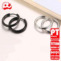 Bông Tai Titan Nam Cao Cấp - Phong Cách Hiện Đại, Chống Gỉ Sét, An Toàn Cho Da - Phụ Kiện Thời Trang Đẳng Cấp