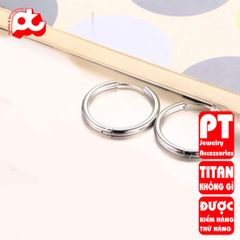 Bông Tai Titan Nam Cao Cấp - Phong Cách Hiện Đại, Chống Gỉ Sét, An Toàn Cho Da - Phụ Kiện Thời Trang Đẳng Cấp