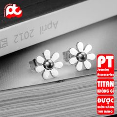 Bông Tai Nữ Titan Cao Cấp - Thiết Kế Thanh Lịch, Không Đen, Sang Trọng - Phụ Kiện Thời Trang Đẹp Cho Nữ