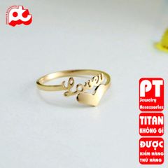 Nhẫn Nữ Titan Cao Cấp - Thiết Kế Thanh Lịch, Đẳng Cấp - Phụ Kiện Thời Trang Không Gỉ Cho Mỗi Dịp, Quà Tặng Hoàn Hảo