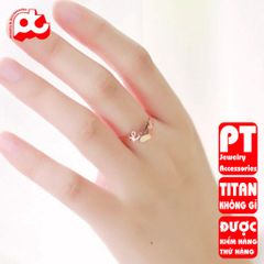 Nhẫn Nữ Titan Cao Cấp - Thiết Kế Thanh Lịch, Đẳng Cấp - Phụ Kiện Thời Trang Không Gỉ Cho Mỗi Dịp, Quà Tặng Hoàn Hảo