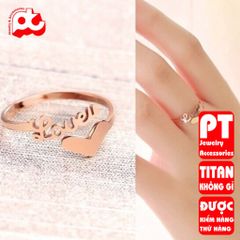Nhẫn Nữ Titan Cao Cấp - Thiết Kế Thanh Lịch, Đẳng Cấp - Phụ Kiện Thời Trang Không Gỉ Cho Mỗi Dịp, Quà Tặng Hoàn Hảo