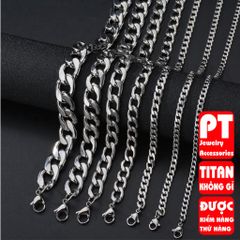 Lắc Tay Titan Cao Cấp Nam - Phụ Kiện Thời Trang Mạnh Mẽ Không Đen, Độc Đáo, An Toàn Cho Da, Quà Tặng Tuyệt Vời