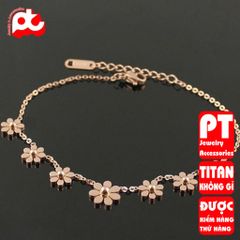 Lắc Chân Nữ Titan Cao Cấp - Phong Cách Thanh Lịch, Không Gỉ, An Toàn Cho Da - Trang Sức Thời Trang Nữ Duyên Dáng