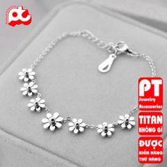 Lắc Chân Nữ Titan Cao Cấp - Phong Cách Thanh Lịch, Không Gỉ, An Toàn Cho Da - Trang Sức Thời Trang Nữ Duyên Dáng