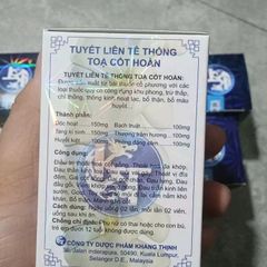 Viên Uống Xương Khớp Tuyết Liên Tê Thống Tọa Cốt Hoàn Malaysia - Giảm Đau Lưng, Gối & Thoát Vị Đĩa Đệm - Hỗ Trợ Khớp Tự Nhiên