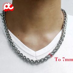 Dây Chuyền Nam Titan Cao Cấp 6mm - Thiết Kế Mạnh Mẽ và Đẳng Cấp - Phụ Kiện Thời Trang Nam không Gỉ, An Toàn Cho Da