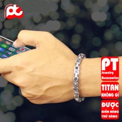 Lắc Tay Titan Nam Cao Cấp - Phụ Kiện Thời Trang Sang Trọng, Chống Gỉ Sét, Thiết Kế Nam Tính, Đẳng Cấp 7mm Ziczac