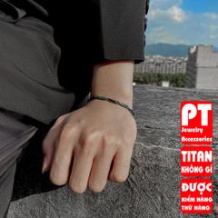 Lắc Tay Nam Titan Cao Cấp - Phong Cách Mạnh Mẽ, Không Gỉ, Đẳng Cấp và Thời Trang Giành Cho Phái Mạnh