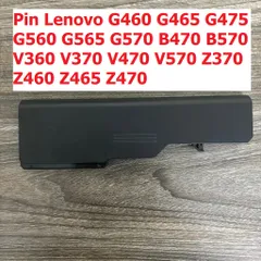 Pin Lenovo Chính Hãng 4400mAh Cho Laptop G460 G465 G475 G560 G565 B470 B570 V360 V370 - Pin Li-ion 6 Cell Đen