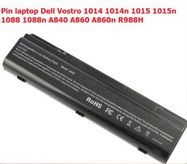 Pin Laptop Dell Vostro 1014 1015 1088 6 Cell - OEM Chất Lượng Cao, Thiết Kế Đen Chính Hãng 100%