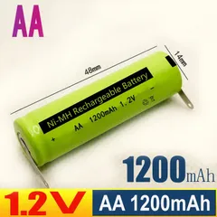 Pin Sạc AA 1.2V 1200mAh NiMH/NiCd Chuyên Dùng Cho Máy Cạo Râu, Tông Đơ, Thiết Bị Cầm Tay - Dễ Dàng Thay Thế