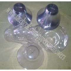 Chén Nhựa Chụp Hoa Đồng Tiền - Set 5 Lốc (500 Cái) Bảo Vệ Hoa Gọn Gàng, Tiện Lợi cho Vận Chuyển