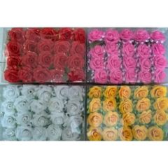 Bông Hồng Cài Áo Đám Cưới - Hộp 40 Bông Hoa Cài Áo Chắc Chắn, Nhiều Màu Sắc Đỏ, Vàng, Trắng, Hồng - Phụ Kiện Tiệc Cưới Chất Lượng