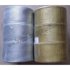 Ruy Băng Kim Tuyến Vàng Bạc 2cm 4cm 5cm x 25yard - Vật Liệu Trang Trí Hộp Quà, Áo May Đồ Thủ Công