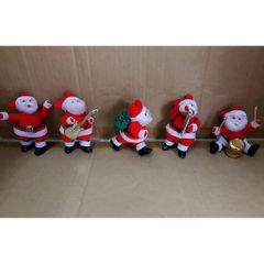 Bộ 5 Ông Già Noel Mini Trang Trí Màu Đỏ - Trang Trí Cây Thông Giáng Sinh, Nhà Cửa Dễ Thương