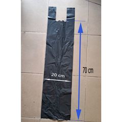 Túi Nilon Đen 2 Quai PE Dẻo, Chất Liệu Kiên Cường Tái Sử Dụng - Gói Hàng, Đựng Quần Áo, Mỹ Phẩm 1kg