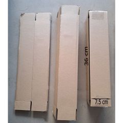 Hộp carton 3 lớp chất liệu giấy Đài Loan 36 x 7.5 x 7.5 cm - Hộp đóng gói hàng hóa bền và chắc chắn