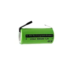 Pin Sạc 2/3AA 1.2V 800mAh NiMH/NiCd - Thay thế cho Máy Cạo Râu, Tông Đơ, và Thiết Bị Gia Dụng Cầm Tay