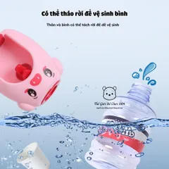 Máy lọc nước đồ chơi mini cho bé hình heo/gấu/xe, máy uống nước nhỏ gọn, bình nước mô phỏng