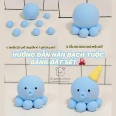 Đất Sét Tự Khô Cao Cấp, Không Mùi, Không Dính Tay, An Toàn Cho Bé, Dễ Tạo Hình, Đồ Chơi Nặn Đất