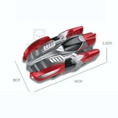 Xe điều khiển leo tường có đèn LED xoay 360 độ, pin sạc, xe ô tô đồ chơi cho cho bé trai