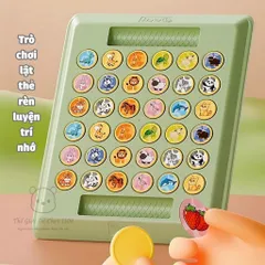 Cờ lật hình thông minh. Đồ chơi lật thẻ rèn luyện trí nhớ cho bé từ 3 tuổi