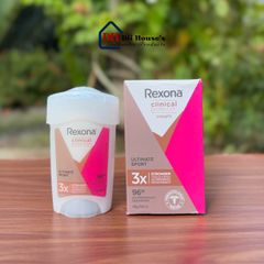 Lăn Khử Mùi Rexona Clinical Protection Ultimate Sport 48g - Bảo Vệ Mồ Hôi 96 Giờ, Công Nghệ Defense+ Tiên Tiến