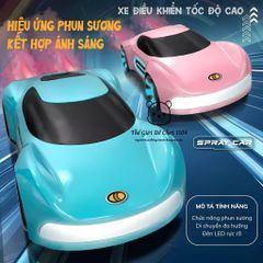 Xe Đua Điều Khiển Từ Xa RC Bánh Xe Mecanum - Drift 360° Có Phun Khói - Đồ Chơi Công Nghệ Cho Bé - Thế Giới Đồ Chơi 1104