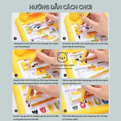 Bảng nam châm từ tính mê cung hình vịt vàng – Giúp bé rèn luyện phối hợp tay mắt, phát triển tư duy logic