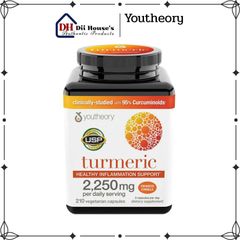 Viên tinh chất nghệ Youtheory Turmeric 2.250mg lọ 210 viên hàng Mỹ.