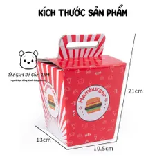Bộ đồ chơi hamburger bằng gỗ cao cấp mô phỏng thức ăn nhanh, dành cho bé 3 tuổi trở lên