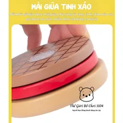 Bộ đồ chơi hamburger bằng gỗ cao cấp mô phỏng thức ăn nhanh, dành cho bé 3 tuổi trở lên