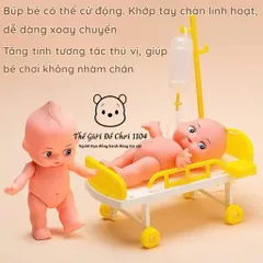 Bộ bác sĩ đồ chơi Montessori cho bé – Vali đựng dụng cụ y tế dễ thương, học mà chơi