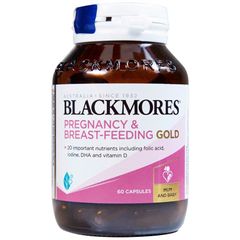 Viên Uống Vitamin Blackmores Pregnancy & Breast-Feeding Gold - Hỗ Trợ Thai Kỳ Khỏe Mạnh & Phát Triển Não Cho Bà Bầu (60 Viên)