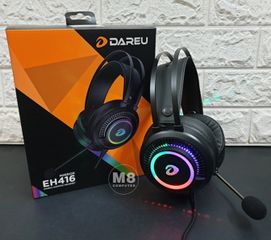Tai Nghe Chụp Tai Gaming DareU EH416 - Âm Thanh Giả Lập 7.1 Có LED RGB, Micro Điều Chỉnh Dành Cho Game Thủ, Tương Thích Máy Tính PC Và Laptop