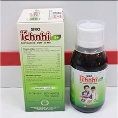 Siro Ích Nhi 3+, Nam Dược 90ml - Giải Pháp Giải Cảm Cho Trẻ Từ 3 Tuổi, Giảm Ho, Tiêu Đờm, Bảo Vệ Sức Khỏe Trẻ Nhỏ