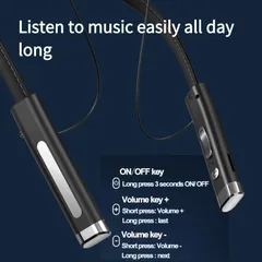 Tai Nghe Bluetooth V5.3 Không Dây Treo Cổ - Tai Nghe Thể Thao Có Mic, Âm Thanh Chất Lượng Cao, Thiết Kế Hiện Đại, Lý Tưởng Cho Tập Luyện