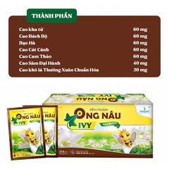 Viên Ngậm Ong Nâu Tâm Dược - Giảm Ho, Khàn Tiếng, Rát Họng, Bổ Phế Tự Nhiên (Bọc 6 Viên)